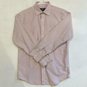 Vineyard Vines Pink and Green Plaid Shirt